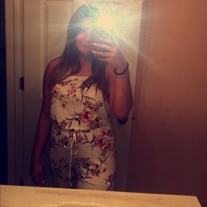 Floral strapless rhomper from rue 21